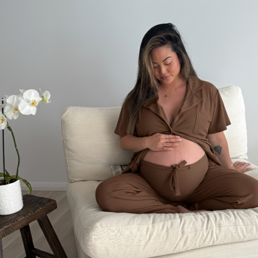 3-Piece Maternity Pyjama Set (Top, Shorts & Pants)